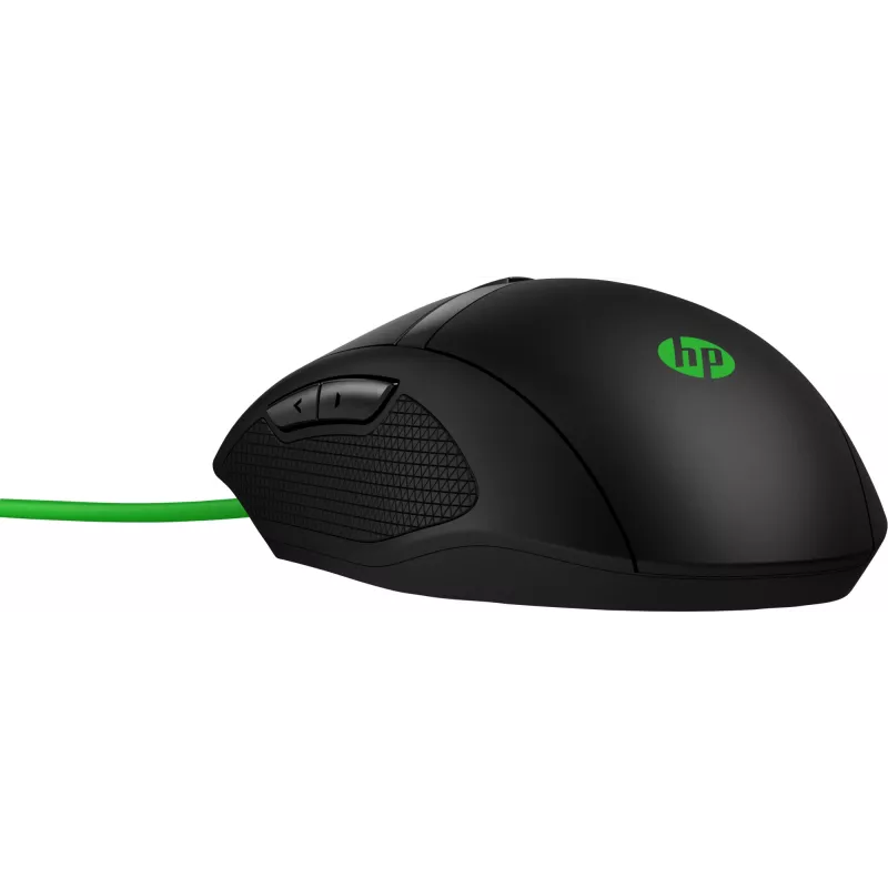 HP Pavilion Gaming hiir 300, mõlemakäeline, optiline, USB Type-A, 5000 DPI, must, roheline