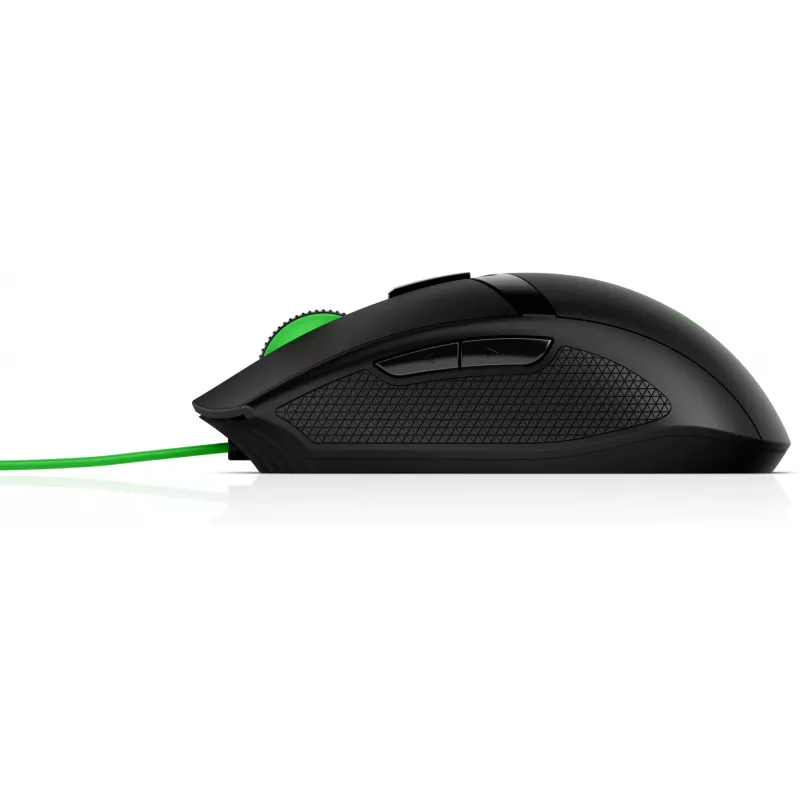 HP Pavilion Gaming hiir 300, mõlemakäeline, optiline, USB Type-A, 5000 DPI, must, roheline