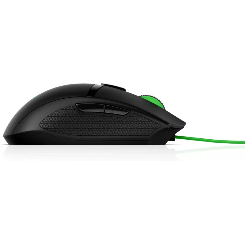 HP Pavilion Gaming hiir 300, mõlemakäeline, optiline, USB Type-A, 5000 DPI, must, roheline