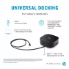 HP USB-C Dock G5, Juhtmega, USB 3.2 Gen 1 (3.1 Gen 1) USB-C, Must, Must, Hiina, Tai, Mehhiko, HP