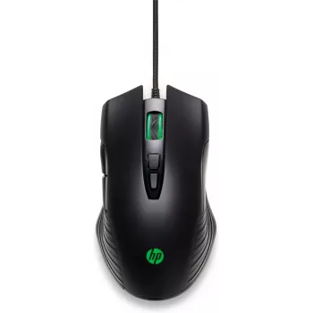 HP X220 taustvalgustusega mängurihiir, mõlemakäeline, optiline, USB Type-A, 3600 DPI, must