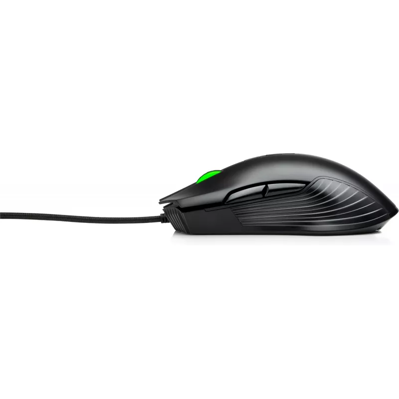 HP X220 taustvalgustusega mängurihiir, mõlemakäeline, optiline, USB Type-A, 3600 DPI, must