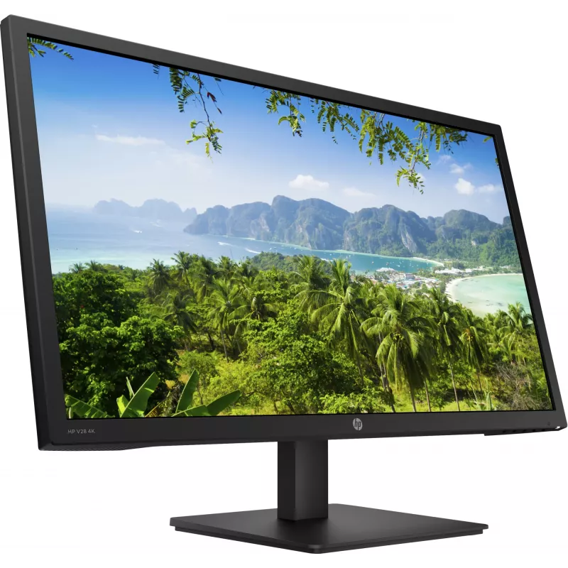 HP V28 arvutikuvar 71,1 cm (28 tolli) 3840 x 2160 pikslit 4K Ultra HD LED Must