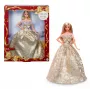 Barbie Signature 2025 pühadefiguur nukk, hooajaline kollektsionäär, blond hõbedase ja kuldse kleidiga