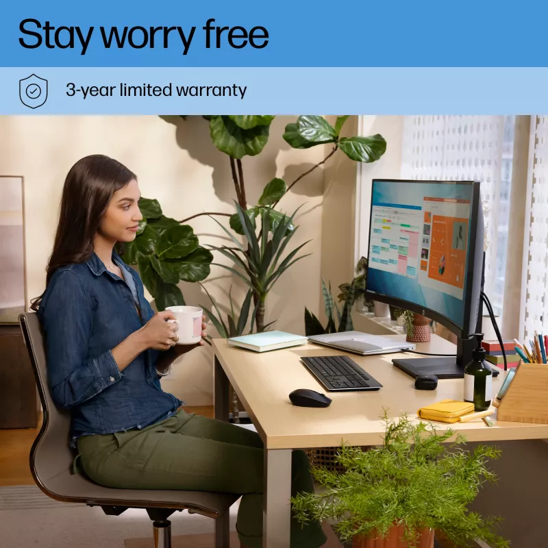 HP P34hc G4 WQHD USB-C kumer monitor, 86,4 cm (34 tolli), 3440 x 1440 pikslit, Wide Quad HD, LCD, 5 ms, must