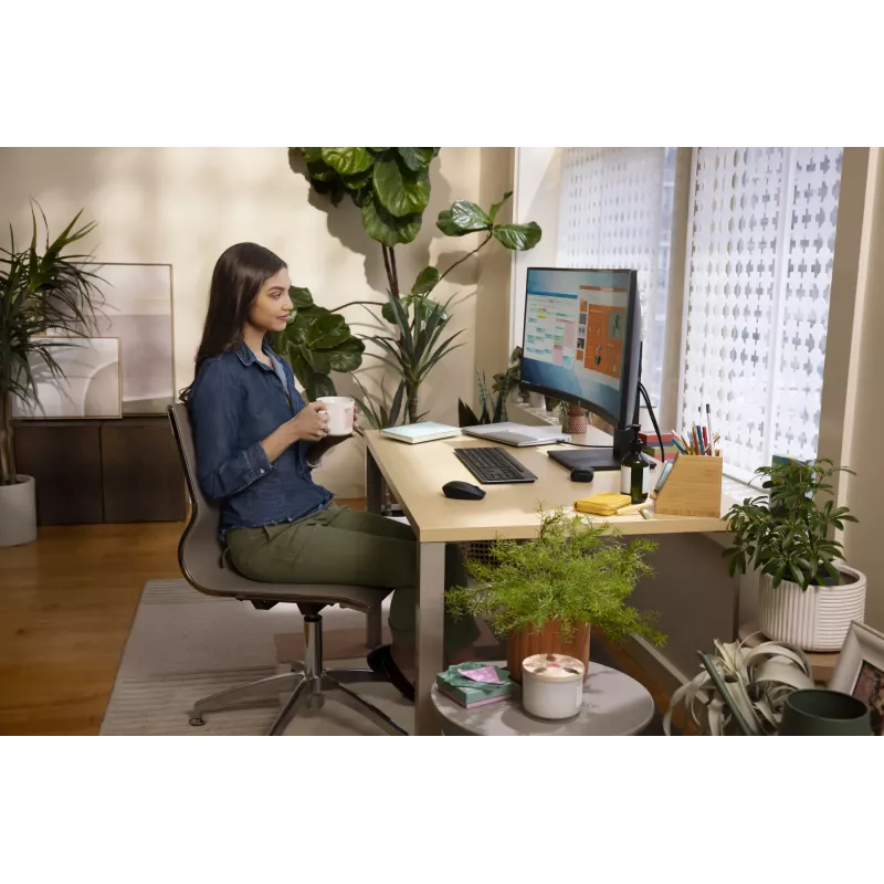 HP P34hc G4 WQHD USB-C kumer monitor, 86,4 cm (34 tolli), 3440 x 1440 pikslit, Wide Quad HD, LCD, 5 ms, must
