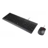 Juhtmega täissuuruses USB-klaviatuuri ja hiire komplekt Lenovo 4X31R64409 — 100% paigutus, 1,8 m kaabel, must, taani