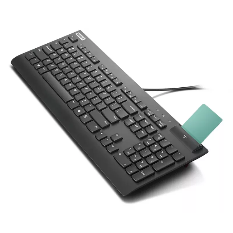 Lenovo Smartcard Wired II klaviatuur kodu/kontor USB Nordic must
