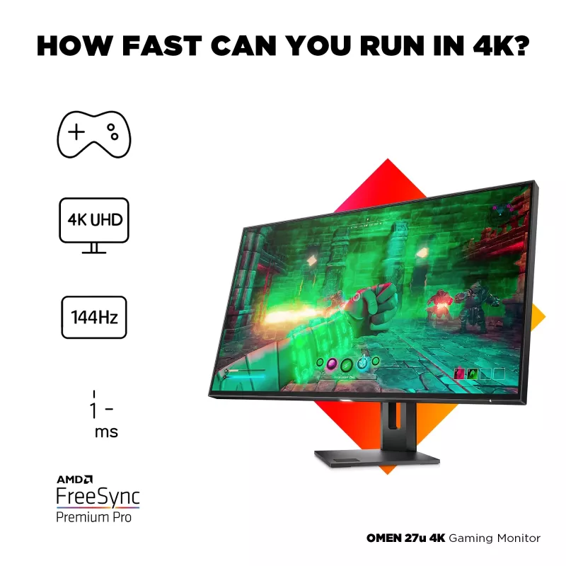 Monitor HP OMEN 27u 27-tolline 4K Ultra HD LCD 3840 x 2160