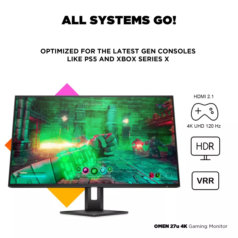 Monitor HP OMEN 27u 27-tolline 4K Ultra HD LCD 3840 x 2160