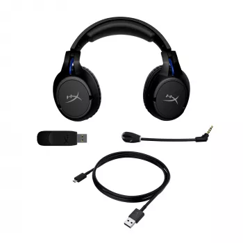 HyperX Cloud Flight - juhtmevaba mänguri peakomplekt (must-sinine) - PS5-PS4