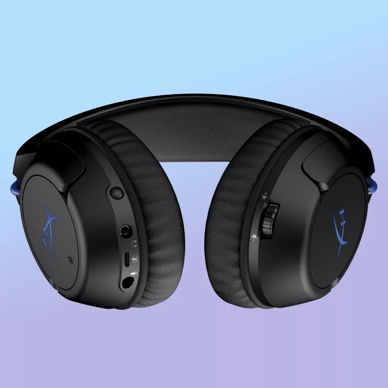 HyperX Cloud Flight - juhtmevaba mänguri peakomplekt (must-sinine) - PS5-PS4