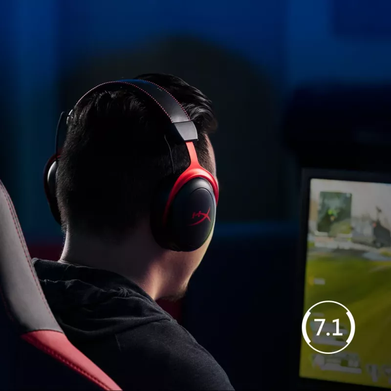 HyperX Cloud II Wireless - mänguri peakomplekt (must-punane)