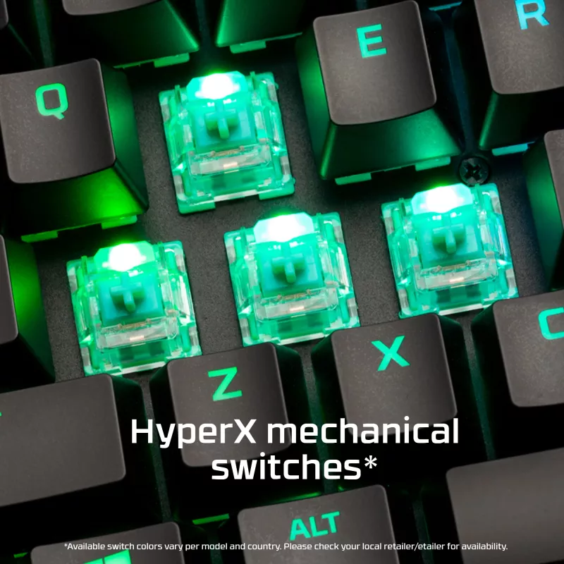 HyperX Alloy Origins 65 - mehaaniline mänguriklaviatuur - HX Aqua (US paigutus)