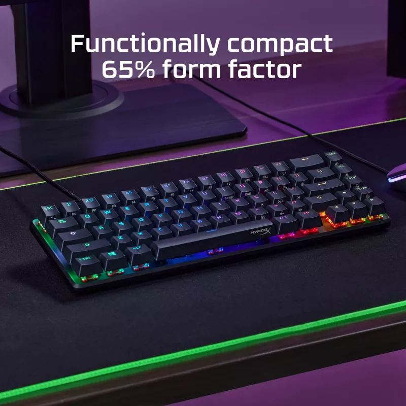HyperX Alloy Origins 65 - mehaaniline mänguriklaviatuur - HX Aqua (US paigutus)