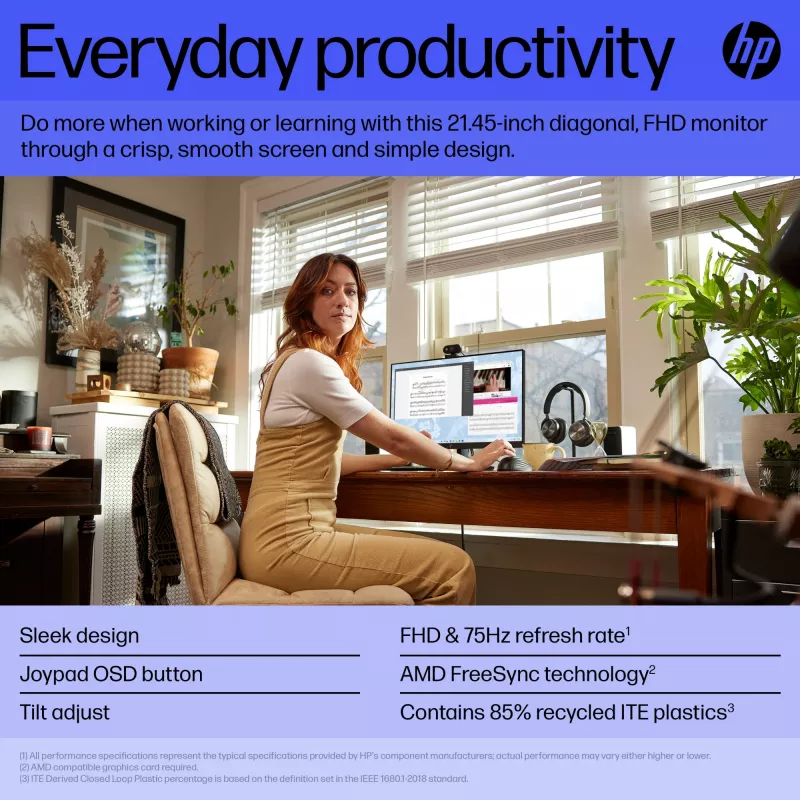 Monitor HP V22v G5 21.4 tolli Full HD 1920 x 1080