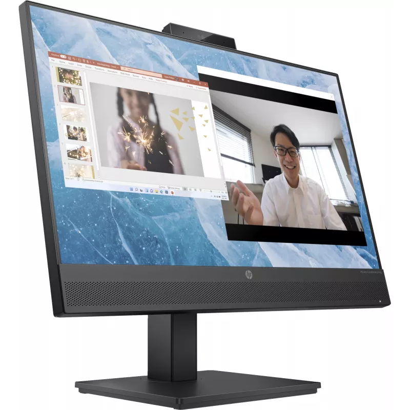 HP M24m konverentsimonitor, 60,5 cm (23,8 tolli), 1920 x 1080 pikslit, Full HD, LED, 5 ms, Must