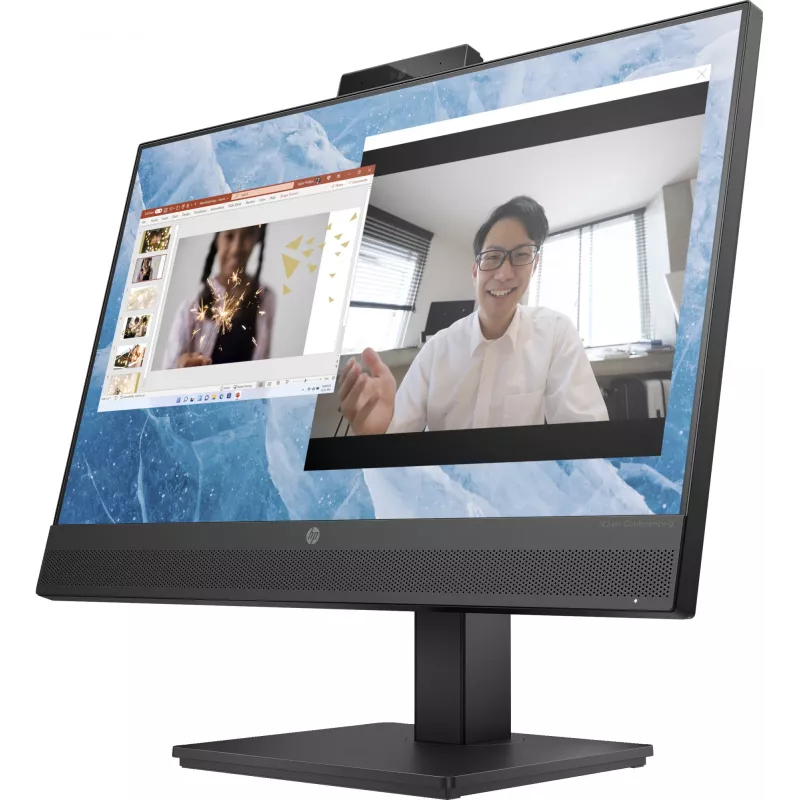 HP M24m konverentsimonitor, 60,5 cm (23,8 tolli), 1920 x 1080 pikslit, Full HD, LED, 5 ms, Must