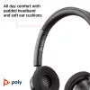 HP Poly Poly Mustwire 3320 USB-A peakomplekt, juhtmega, kontor/kõnekeskus, 130 g, peakomplekt, must
