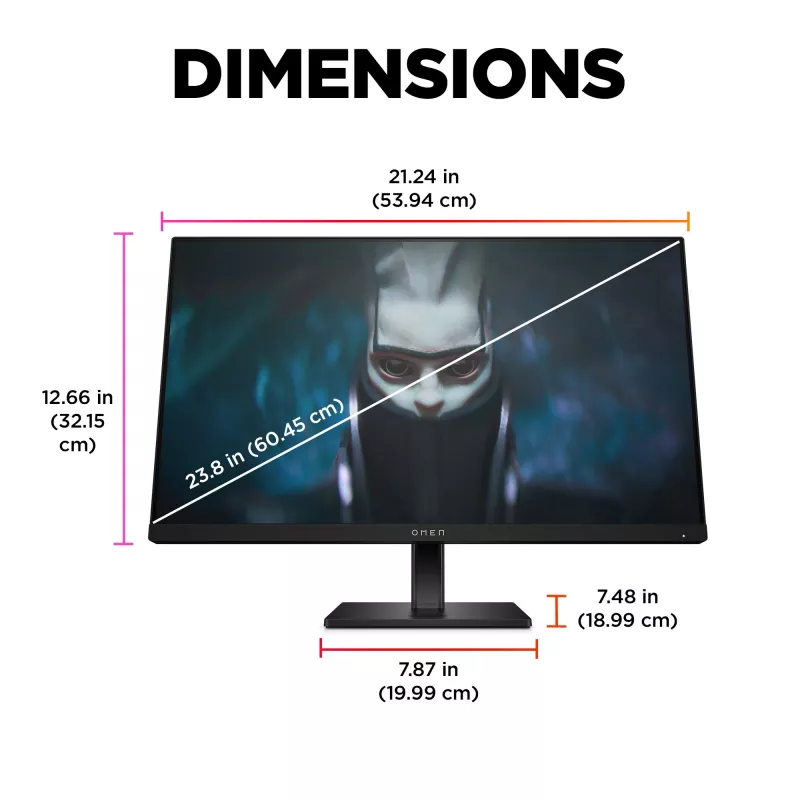 OMEN by HP 23.8-tolline FHD 165Hz mängurimonitor - OMEN 24
