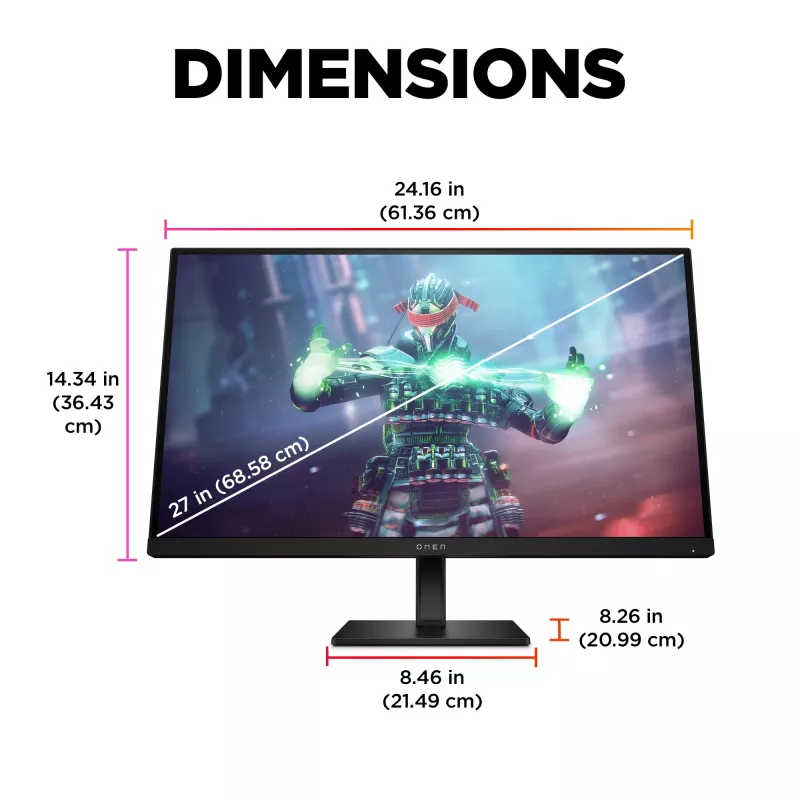 OMEN by HP 27-tolline UHD 144Hz mängumonitor - OMEN 27k