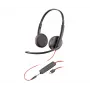 Peakomplekt POLY Mustwire C3225 Stereo USB-C juhtmega kontorikõnekeskus