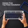Mehaanilise klaviatuuri pealisplaat Kingston HyperX Alloy Rise 85U09AA valge