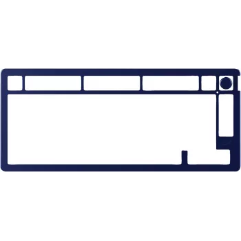 Mehaaniline klaviatuur KINGSTON HyperX Alloy Rise 75 Top Plate Navy Blue (mudel 85U15AA)