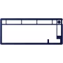 Mehaaniline klaviatuur KINGSTON HyperX Alloy Rise 75 Top Plate Navy Blue (mudel 85U15AA)