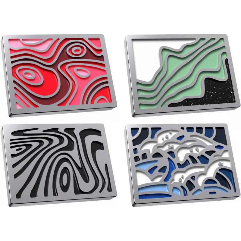 Magnetmärk Kingston HyperX Abstract Series 85U20AA — reklaammetallist märk magnetilise tagaküljega