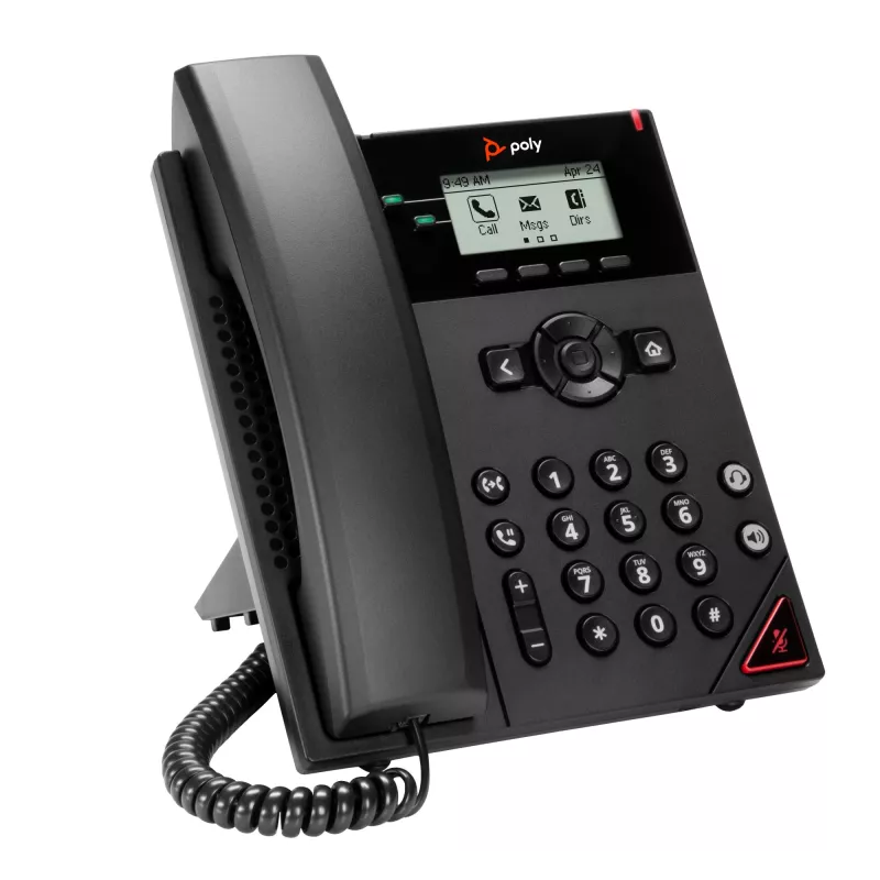 HP Poly VVX 150 2-liini IP-telefon ja PoE-toega, 300 g, Hiina, Mehhiko, 357 kg
