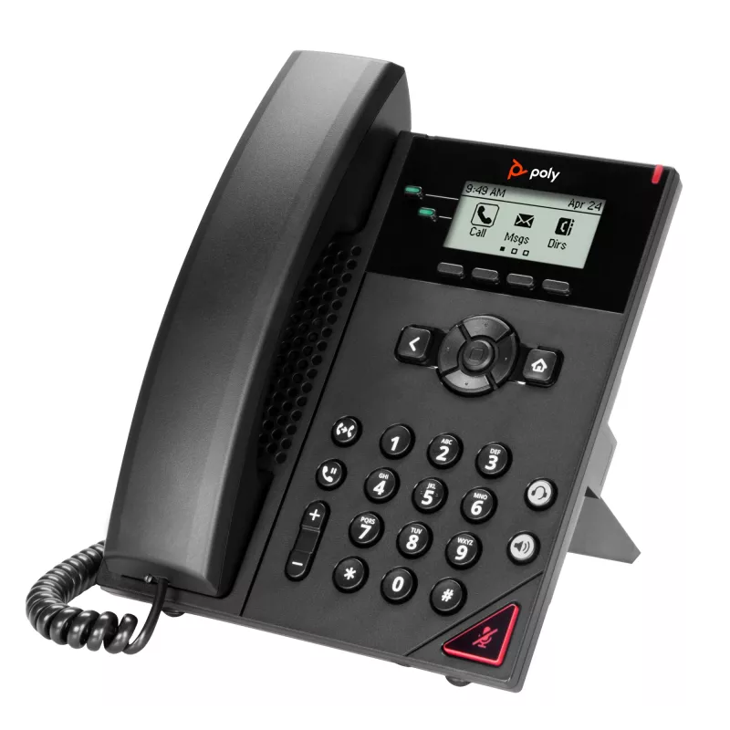 HP Poly VVX 150 2-liini IP-telefon ja PoE-toega, 300 g, Hiina, Mehhiko, 357 kg