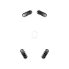 Hiirejalad HP HyperX Glass Skates, PTFE karastatud klaasil, 7,7×21,2×0,8 mm, valge (paar)