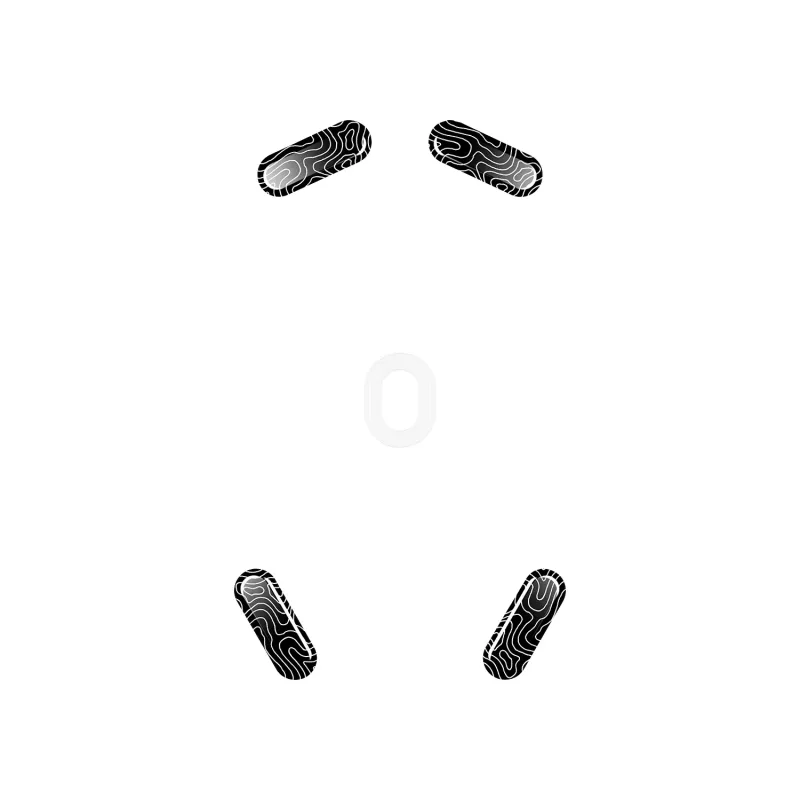 Hiirejalad HP HyperX Glass Skates, PTFE karastatud klaasil, 7,7×21,2×0,8 mm, valge (paar)
