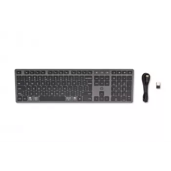 HP 720 mitme seadme taaslaetav juhtmevaba klaviatuur, täissuuruses (100%), juhtmevaba, USB + Bluetooth, mehaaniline, QWERTY, must