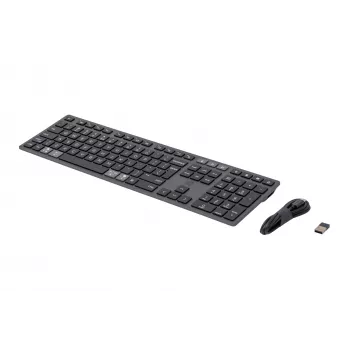 HP 720 mitme seadme taaslaetav juhtmevaba klaviatuur, täissuuruses (100%), juhtmevaba, USB + Bluetooth, mehaaniline, QWERTY, must