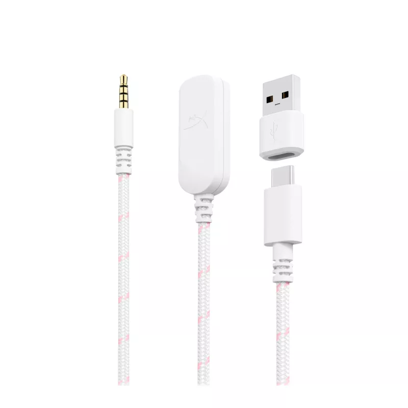 HyperX Cloud III – mänguri peakomplekt (valge/roosa)