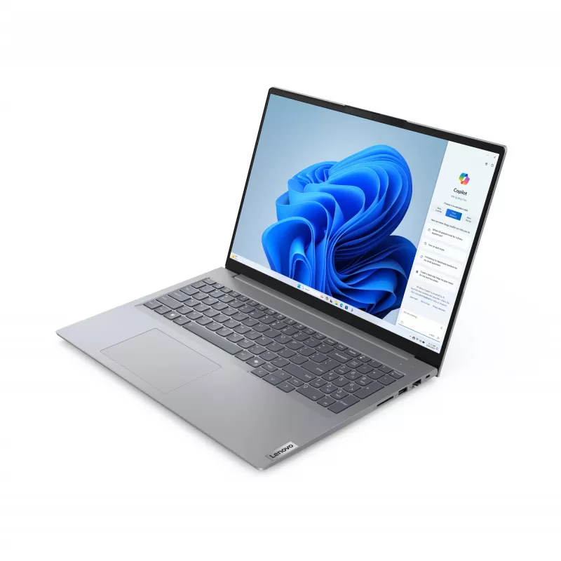 Lenovo ThinkBook 16 G7 ARP AMD Ryzen™ 5 7535HS sülearvuti 40,6 cm (16 tolli) WUXGA 8 GB DDR5-SDRAM 256 GB SSD Wi-Fi 6E (802.11ax) Windows 11 Pro Ühendkuningriigi inglise keel hall
