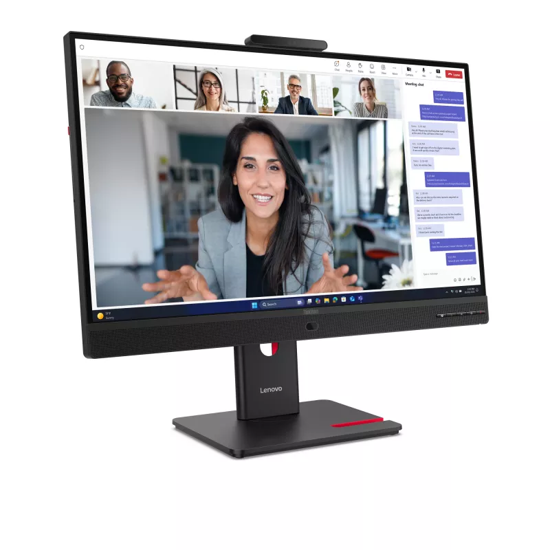 Lenovo ThinkVision T24-4v monitor, 60.5 cm (23.8 tolli), 1920 x 1080 pikslit, Full HD, LED, 6 ms, Must