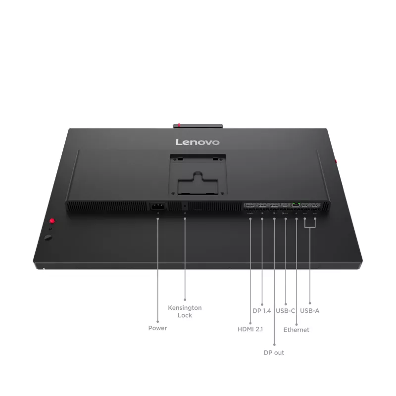 Lenovo ThinkVision T24-4v monitor, 60.5 cm (23.8 tolli), 1920 x 1080 pikslit, Full HD, LED, 6 ms, Must