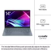 HP Pavilion Plus 14-ew1006na Intel Core Ultra 5 125H sülearvuti 35,6 cm (14 tolli) WQXGA 16 GB LPDDR5x-SDRAM 512 GB SSD Wi-Fi 6E (802.11ax) Windows 11 Home AI-arvuti hõbedane (taastatud toode)