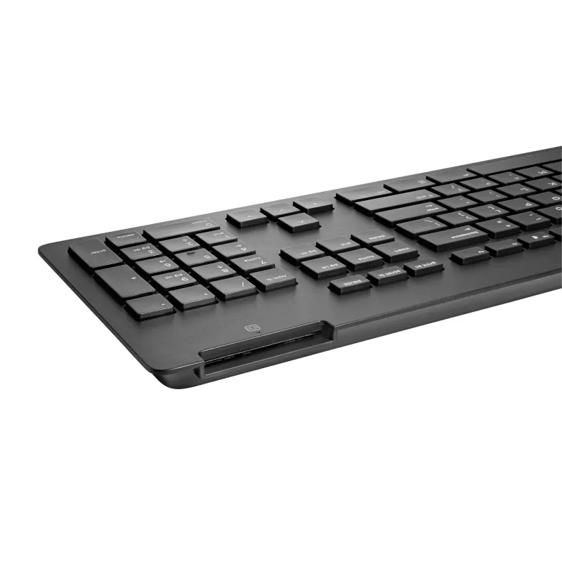 HP Business õhuke v2 Smartcard klaviatuur, Full-size (100%), Wired, USB, Must