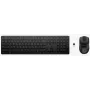 Klaviatuuri ja hiire komplekt HP 495C — täissuuruses juhtmevaba klaviatuur, mitme seadmega hiir, USB/RF/Bluetooth, must