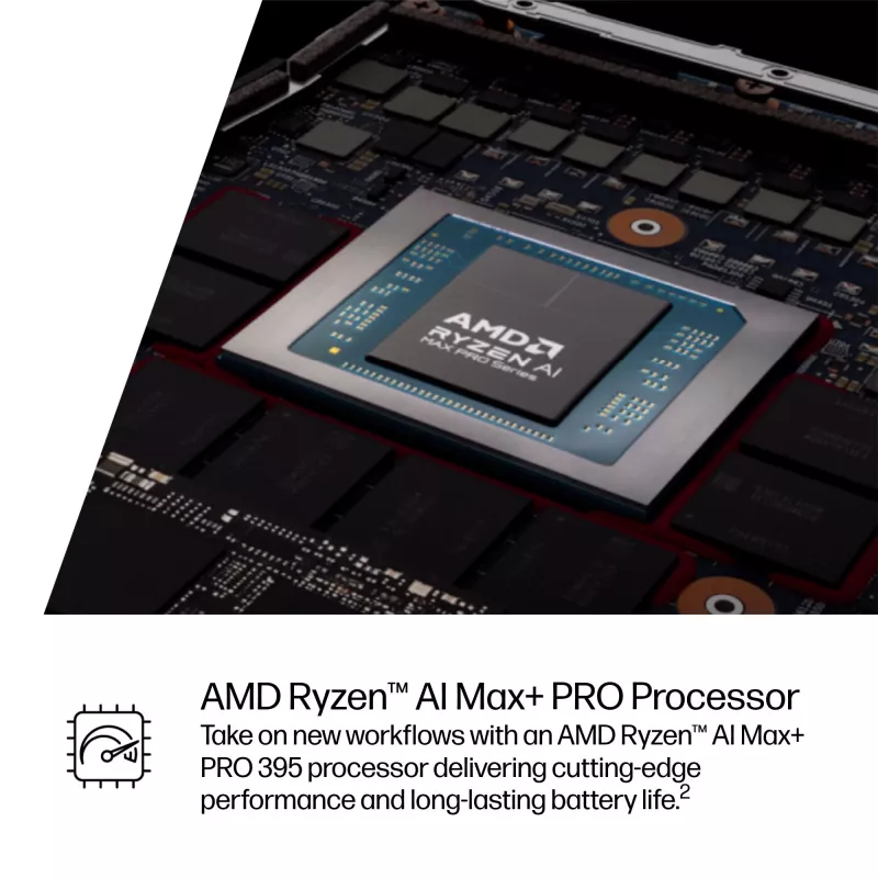 HP ZBook Ultra G1a Copilot+ PC AMD Ryzen AI Max+ PRO 395 35.6 cm (14 tolli) puuteekraan 2.8K 64 GB LPDDR5x-SDRAM Wi-Fi 7 (802.11be) Windows 11 Pro AI-tööjaam, AI-arvuti hõbedane