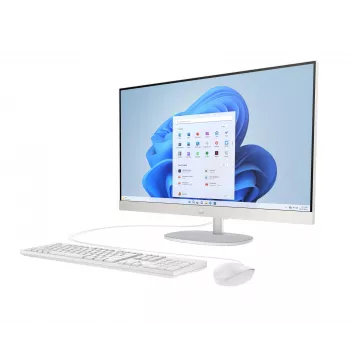HP All-in-One 27-cr0048na Intel® Core™ i7 i7-1355U 68.6 cm (27-tolline) 1920 x 1080 pikslit All-in-One PC 8 GB DDR4-SDRAM 1 TB SSD Windows 11 Home Wi-Fi 6 (802.11ax) Valge