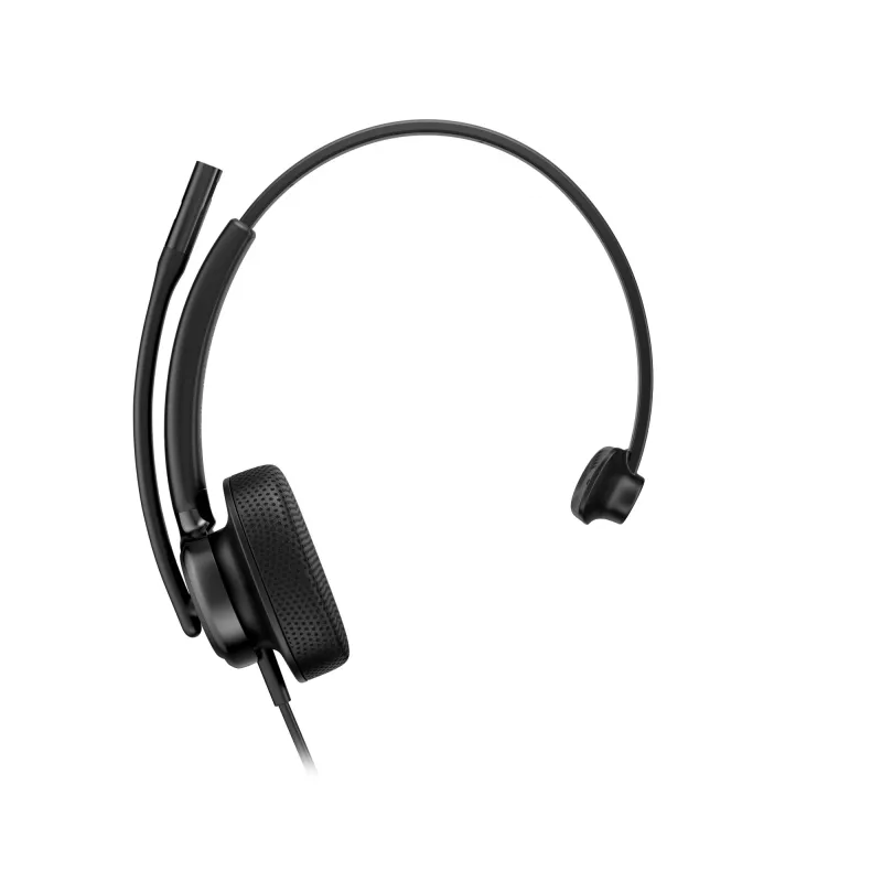 HP Poly Mission 415 Monaural USB Wired Headset (Bulk), 99 g, Must