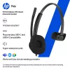 HP Poly Mission 415 Monaural USB Wired Headset (Bulk), 99 g, Must