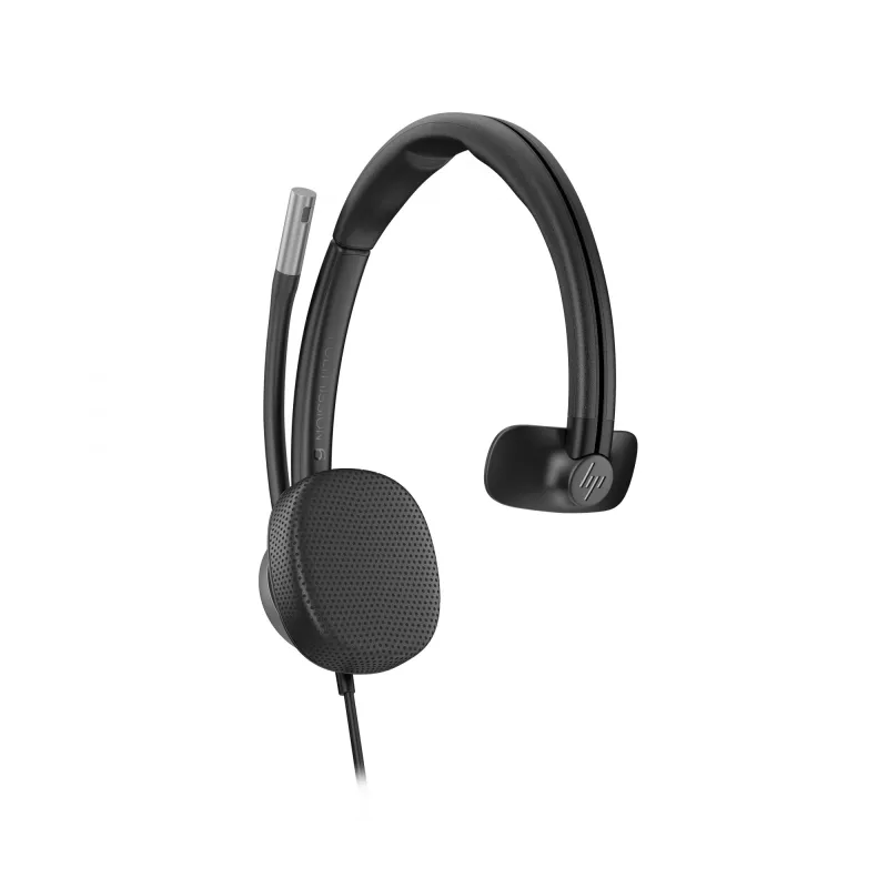 HP Poly Mission 615 Monaural USB Wired Headset, 117,5 g, Must
