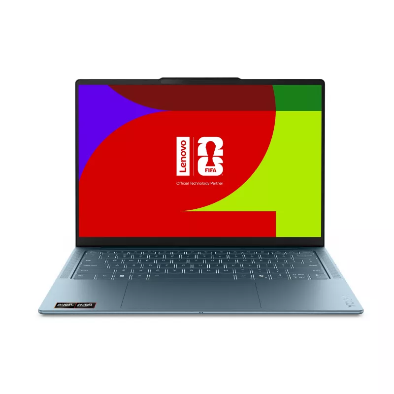 Lenovo Yoga õhuke 7 14AGP11 Copilot+ PC AMD Ryzen™ AI 5 430 sülearvuti 35.6 cm (14 tolli) WUXGA 16 GB 512 GB SSD Wi-Fi 7 (802.11be) Windows 11 Home saksa sinakasroheline