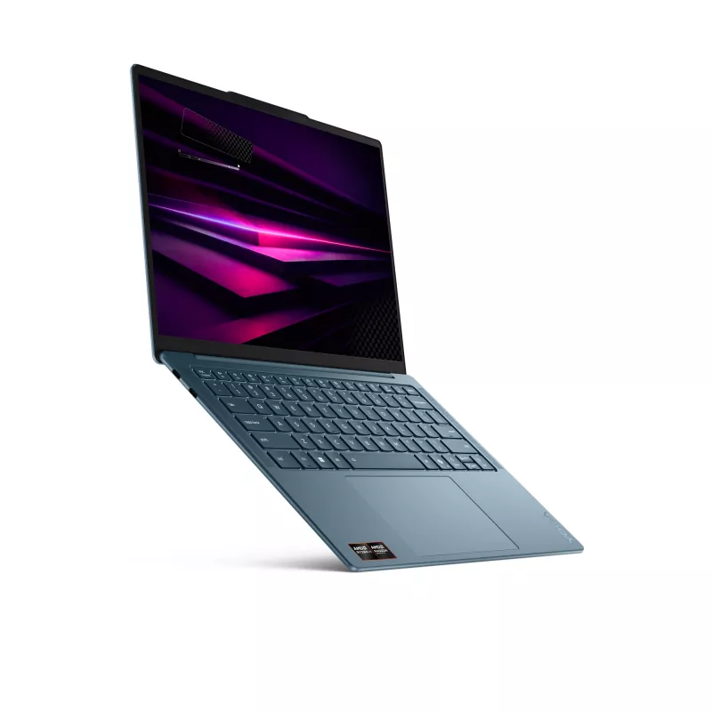 Lenovo Yoga õhuke 7 14AGP11 Copilot+ PC AMD Ryzen™ AI 5 430 sülearvuti 35.6 cm (14 tolli) WUXGA 16 GB 512 GB SSD Wi-Fi 7 (802.11be) Windows 11 Home saksa sinakasroheline